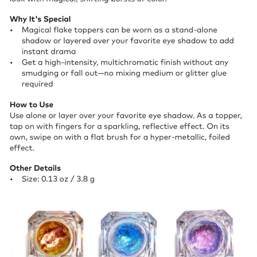 Danessa Myricks Beauty Chrome Flakes in Starburst SEALED NIB